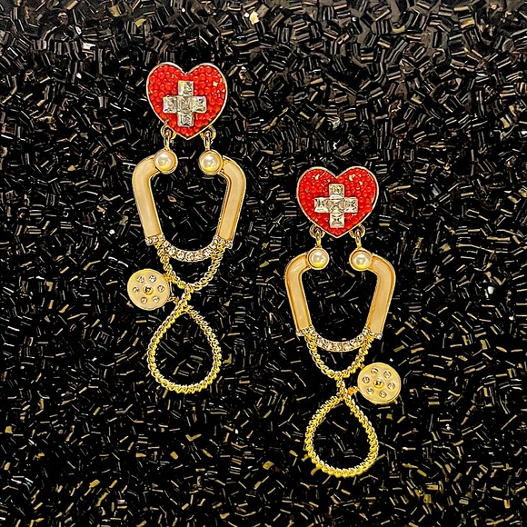 Stethoscope Earrings Calling all medical Personnel - Picture 15 of 16